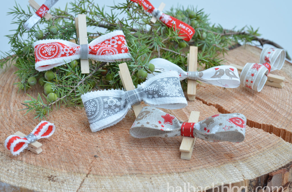 Schleifen als Baumschmuck